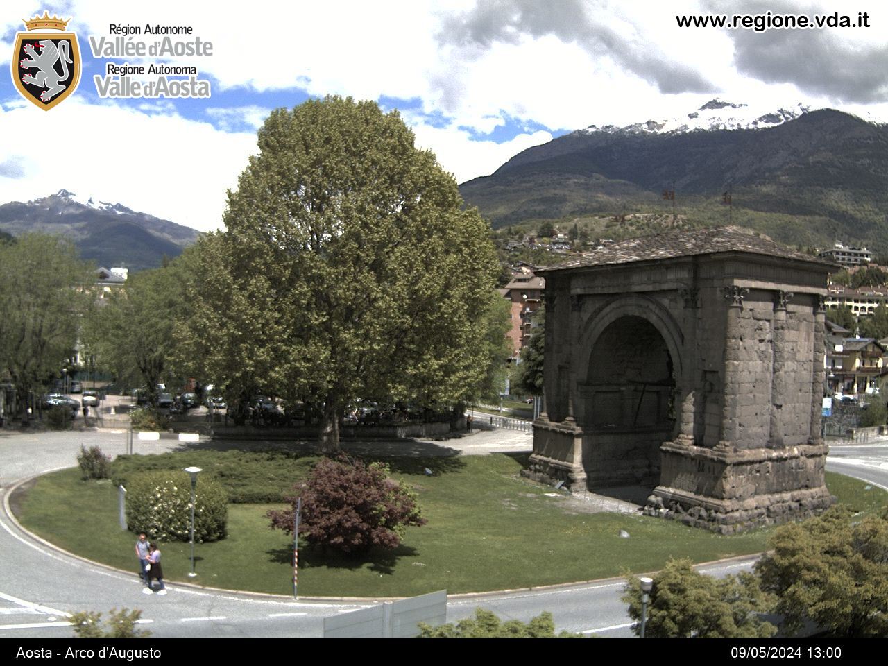 Webcam di Arco d'Augusto, Aosta, Valle d'Aosta