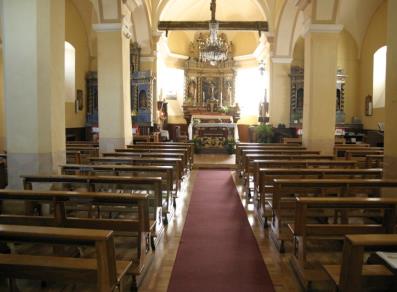 L'interno della Chiesa parrocchiale