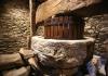 Ancient wine press in Perloz