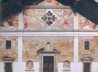 Fassade der Kirche von Issime