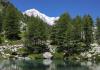 Blick auf den Mont Blanc vom Lago d'Arpy