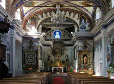Interno della chiesa parrocchiale di Saint-Léger