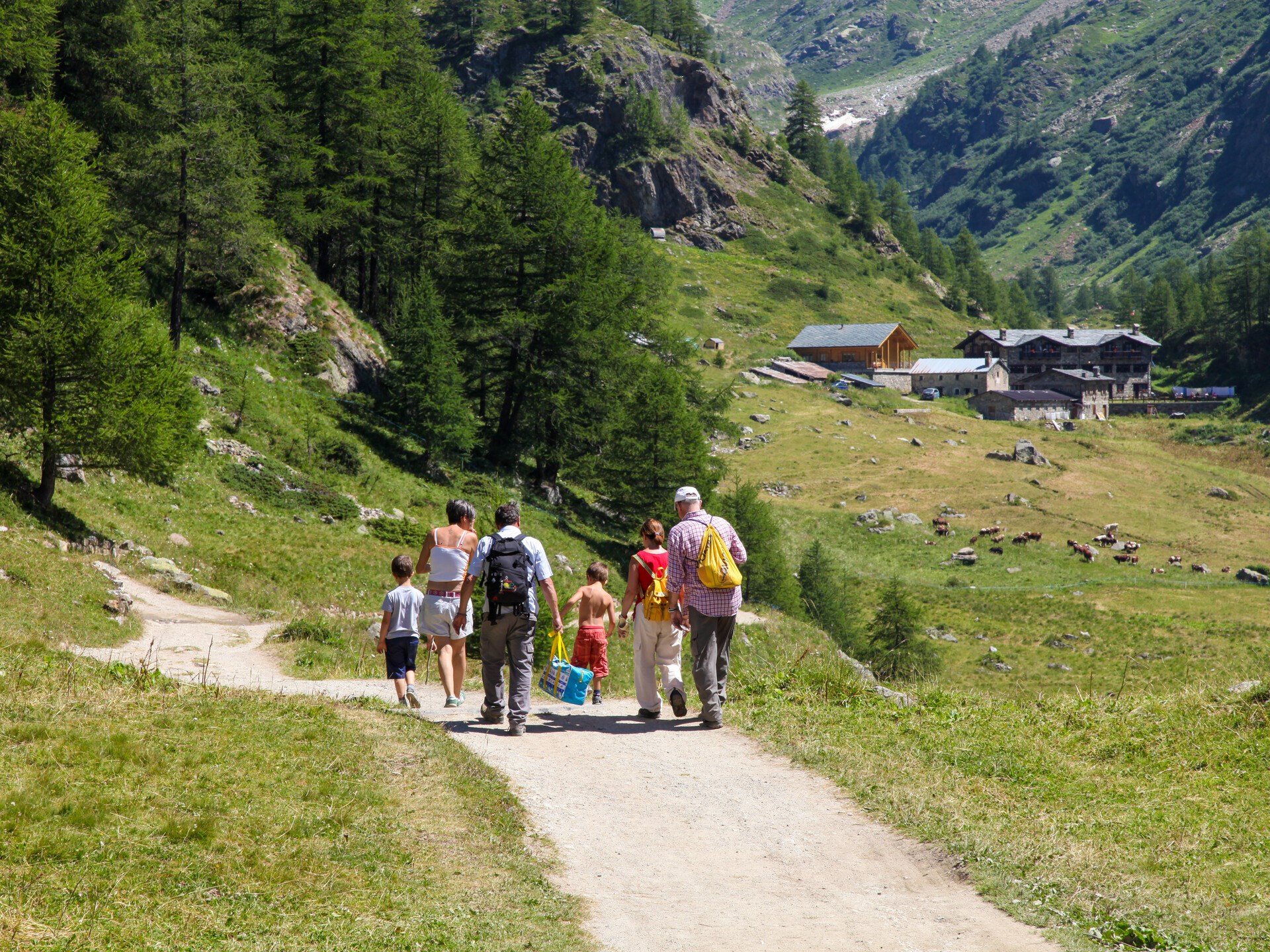 trekking famiglia deu