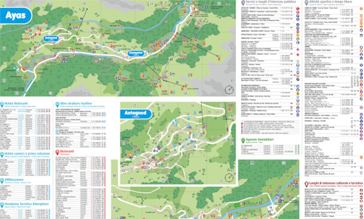 Map of Ayas and Brusson