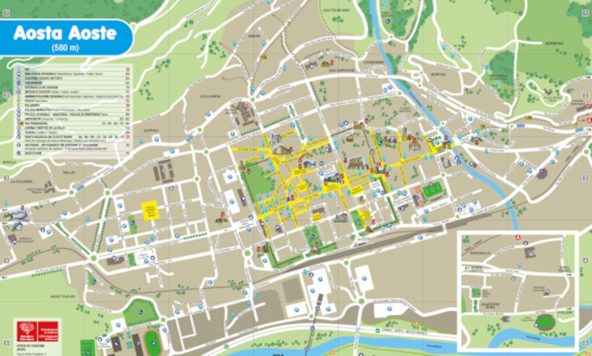 Map of Aosta