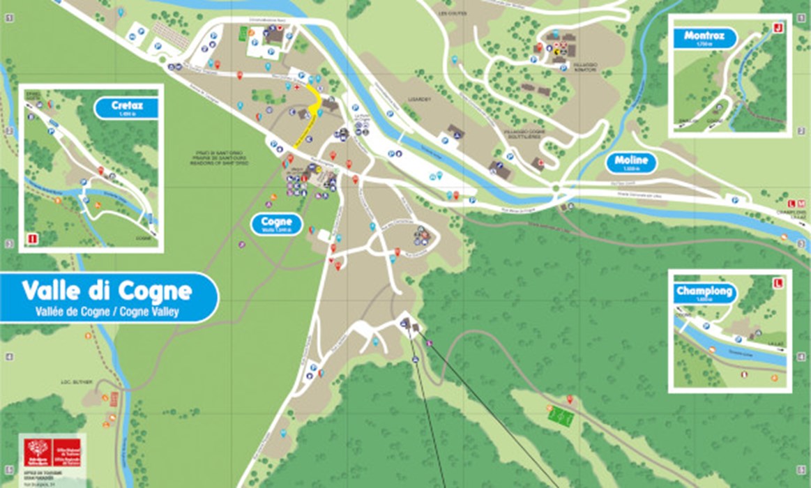Map of Cogne
