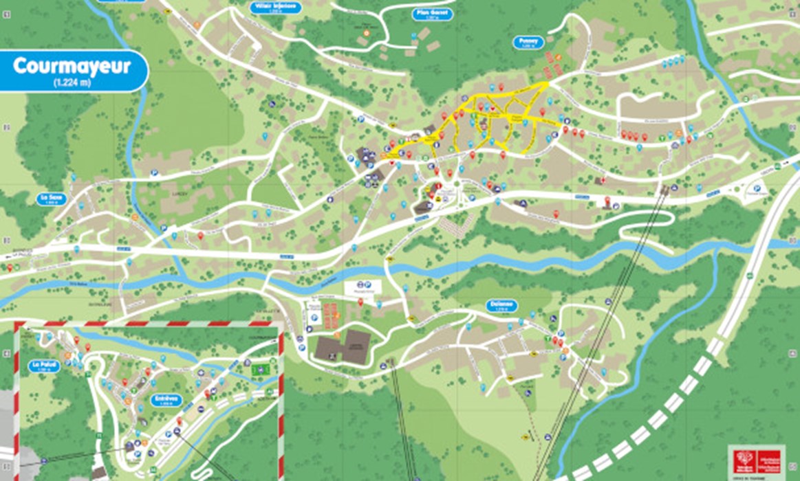 Map of Courmayeur