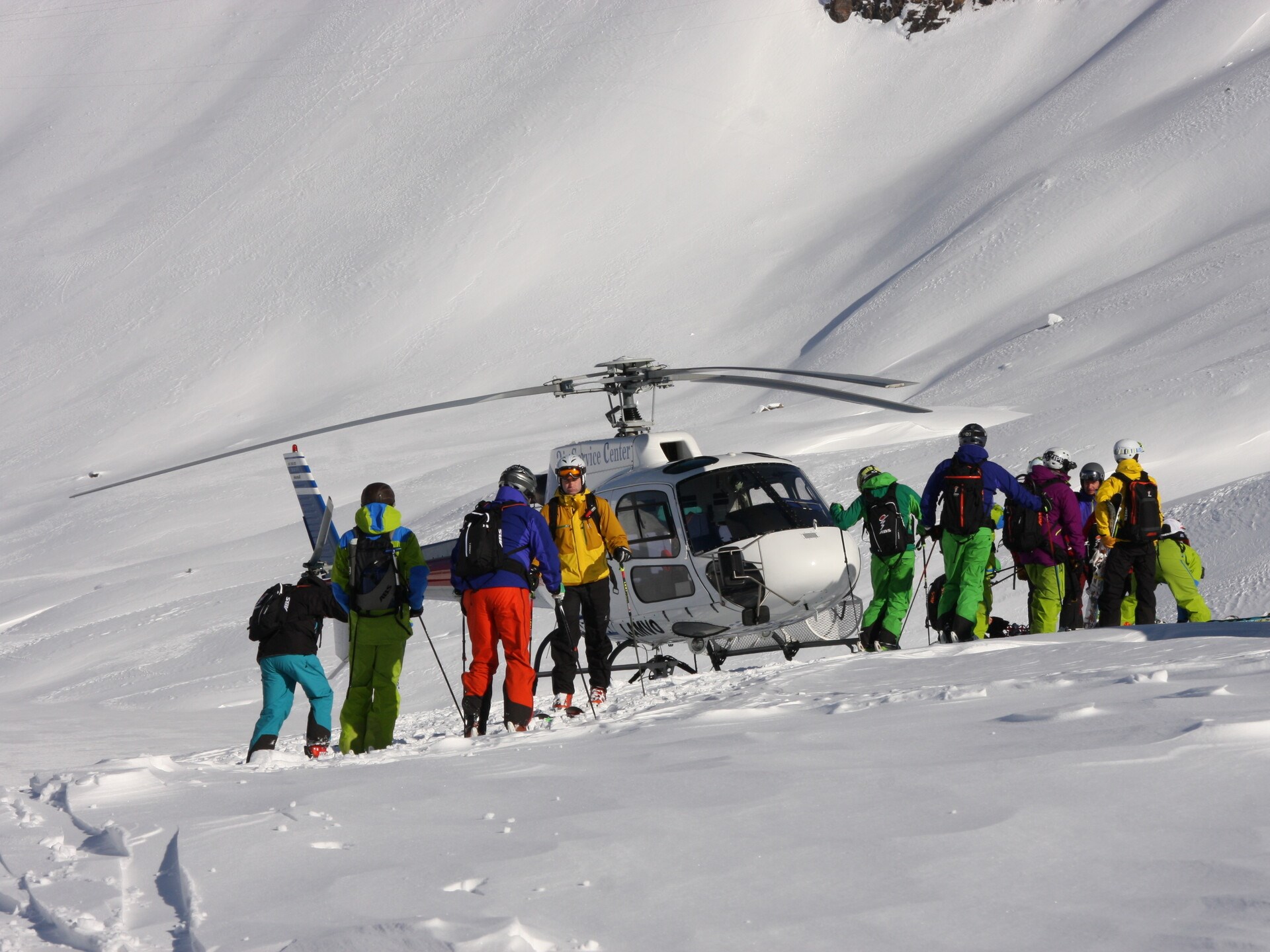 Heliski banner