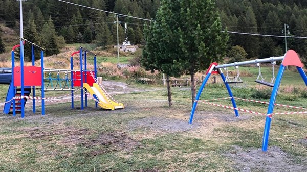 Parco giochi per bambini in frazione Buic