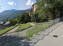 Playground for children - road leading to the Parish Church of St. Peter