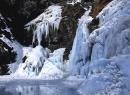 Snowshoe hike to the Lillaz waterfalls