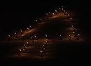 Traditional new year torchlight procession
