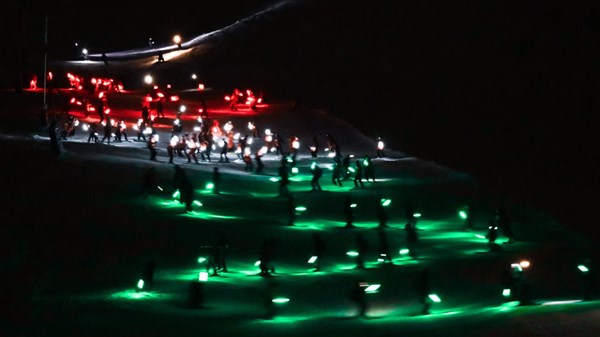 Fiaccolata dei maestri di sci