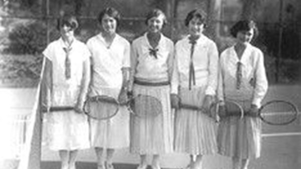 Tournoi de tennis vintage