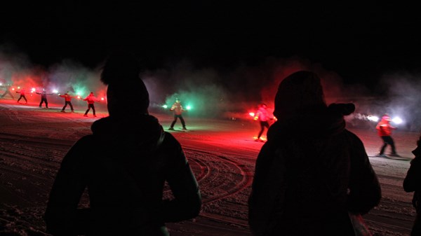 Procession aux flambeaux à Crévacol