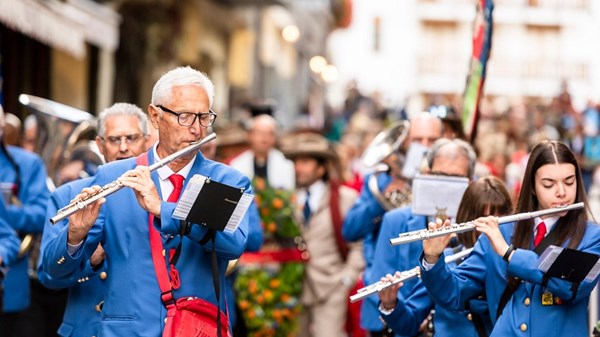 Esibizione della Banda Musicale di Courmayeur - La Salle 