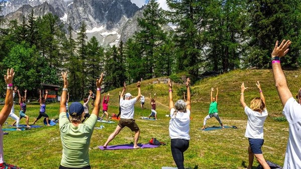High-altitude yoga and wellness