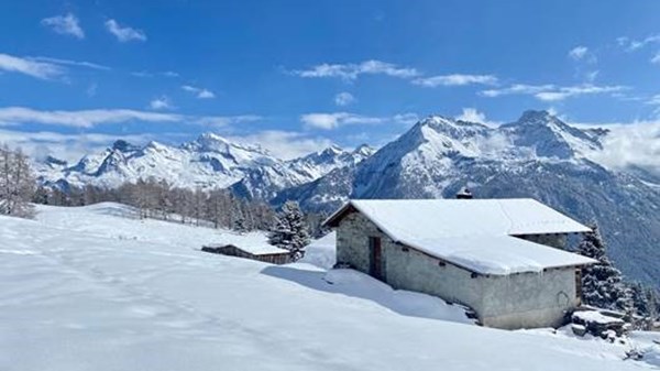 Promenade en raquettes de neige à Barmasc