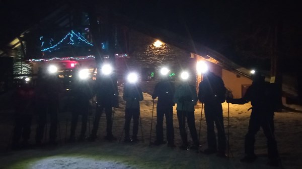 Randonnée en raquettes de fin de l'année