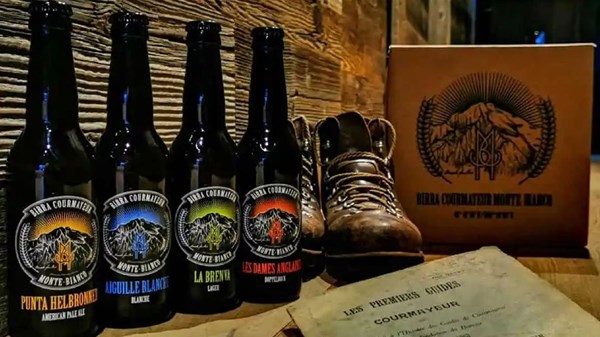 Les bières de la Microbrasserie Courmayeur Mont Blanc en dégustation