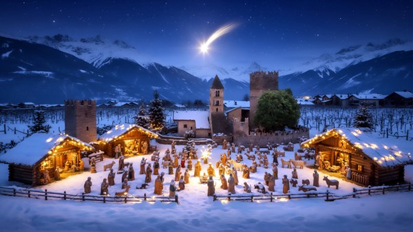 Les crèches de Gressan et Pila