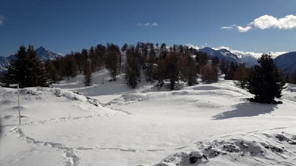 Nous  étions 4 amis au Col de Bard