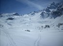 Randonnée en raquettes au-dessus du ciel
