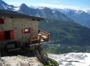 Abgesicherter Bergweg zur Berghütte Boccalatte