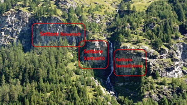 Mur d'escalade Santuario e Benedizione