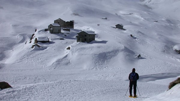 In racchette al Rifugio Dondena