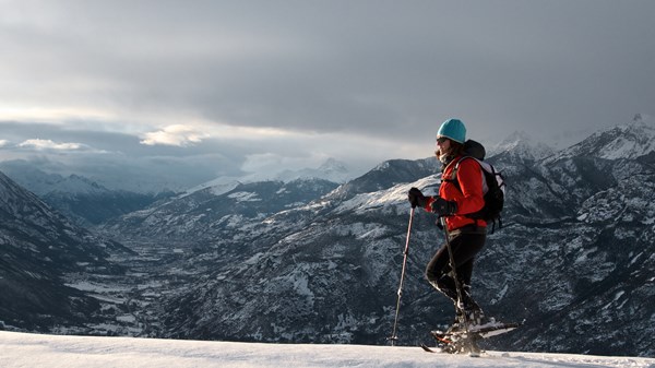 En raquettes jusqu'au Col de Joux
