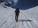 In snowshoes up to Champillon Refuge