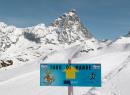 Fussgängerweg auf Schnee "Tour di Mande"