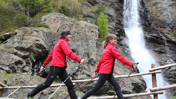 Ausgewiesene Nordic Walking-Strecken.