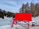 The big bench of the Pilaz Hill