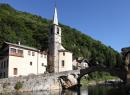Die historische Brücke von di Fontainemore