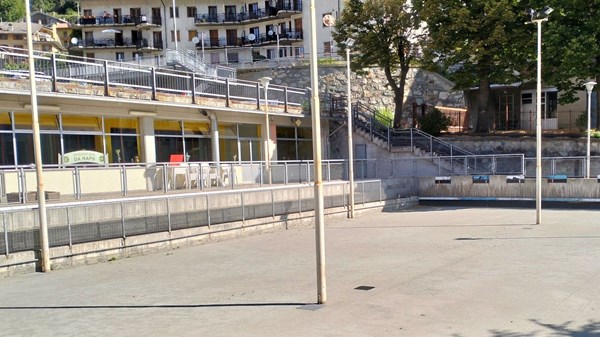 Bowls courts at the Bowls area