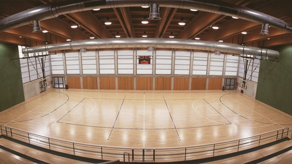 Five-a-side football in the sports centre "Gressoney Sporthaus"