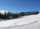 Spielplatz auf der Schnee