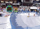 Spielplatz auf der Schnee Breuil-Cervinia