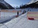 Spielplatz auf der Schnee