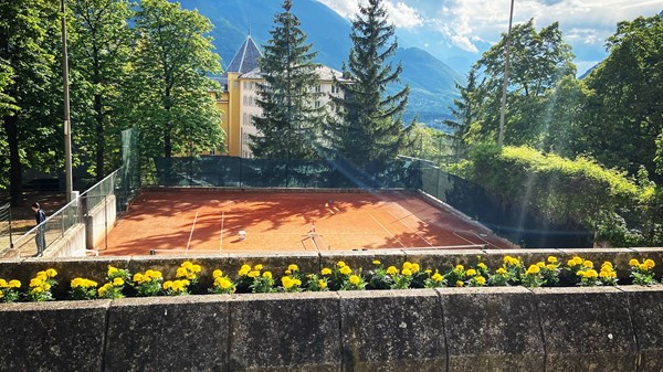 Campi da tennis presso Grand Hotel Billia