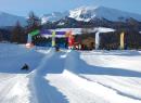 Spielplatz auf der Schnee "Fun Park  Chacard"