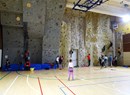 Kletterwand im Sportzentrum