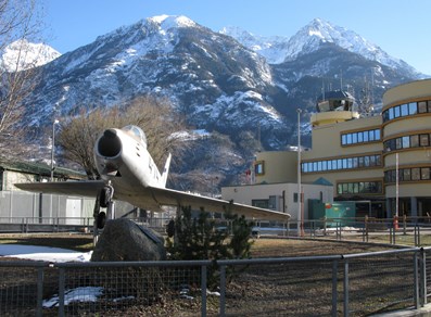 Corrado Gex airport in Saint-Christophe