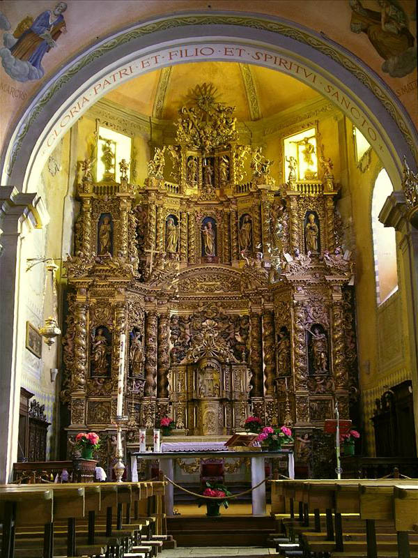 Altare della chiesa di San Martino - Antagnod