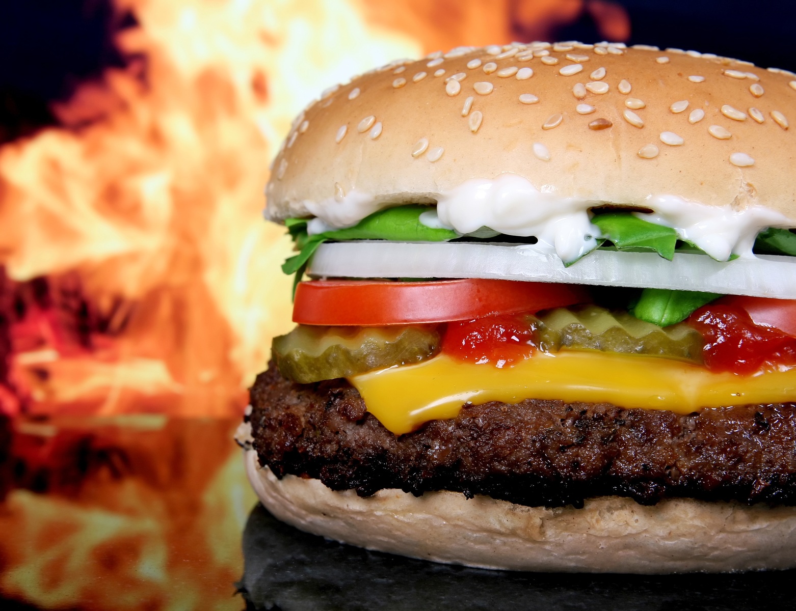 Panino con hamburger