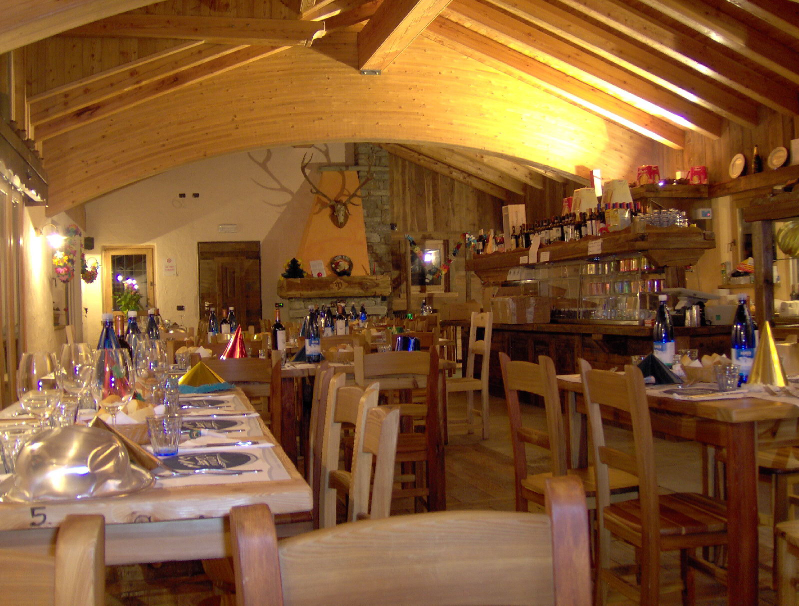Sala ristorante Alpe Gorza