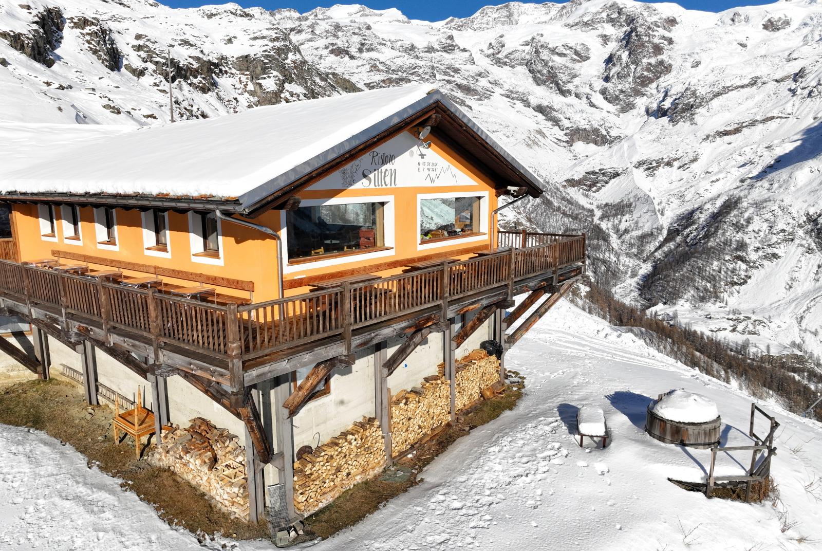 Le restaurant Sitten en hiver