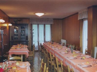 the restaurant dining room